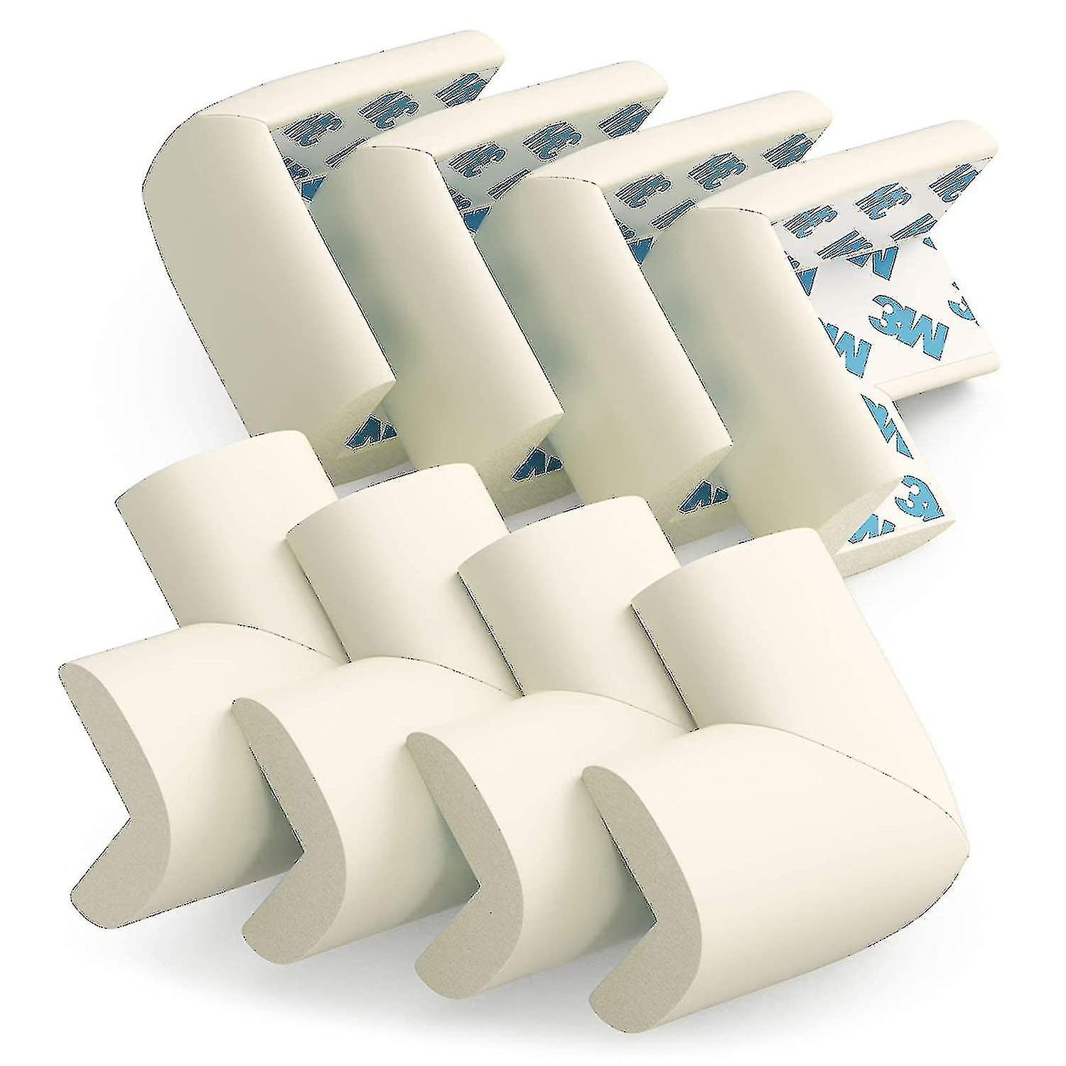Table Corner Protector For Baby Safety-pre-attached Sharp Corner Pads To Prevent Head And Knee Injuries, 8 Pieces