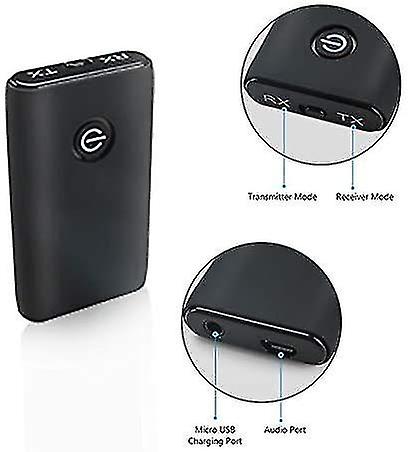 Ricevitore Bluetooth Aux Trasmettitore Bluetooth 2-in-1 - Adattatore Per TV E Cuffie Con AptX Bluetooth 5.2 AptX - Foto 8