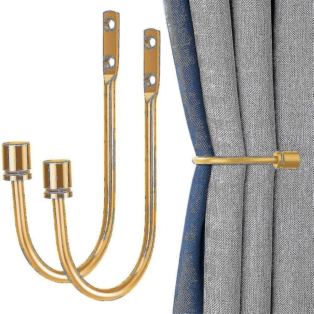 2 Pcs Metal Holdback Mounted Ain U Ain Tie Back
