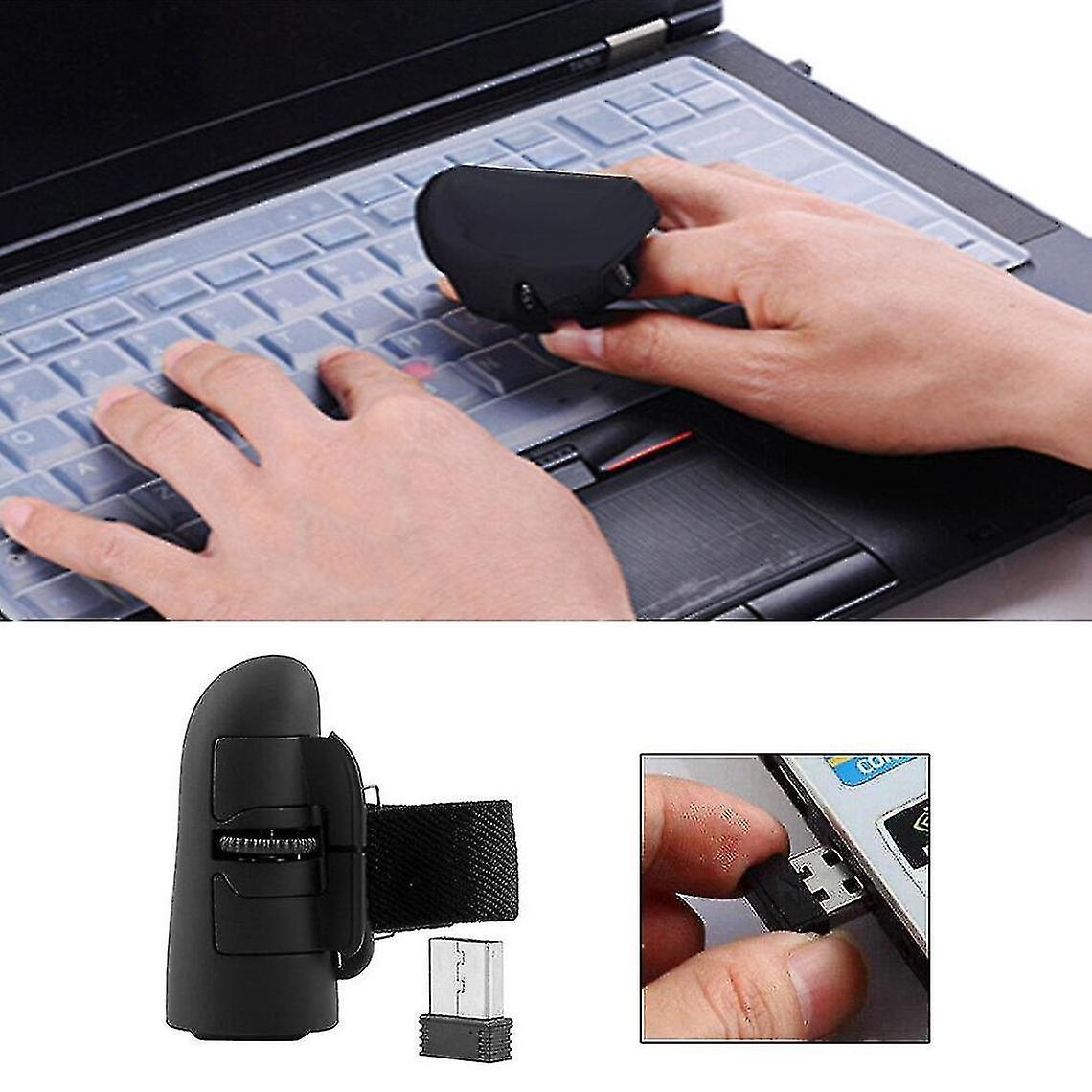 2.4ghz Usb Wireless Rings Optical Mouse 1600dpi For Laptop Pc
