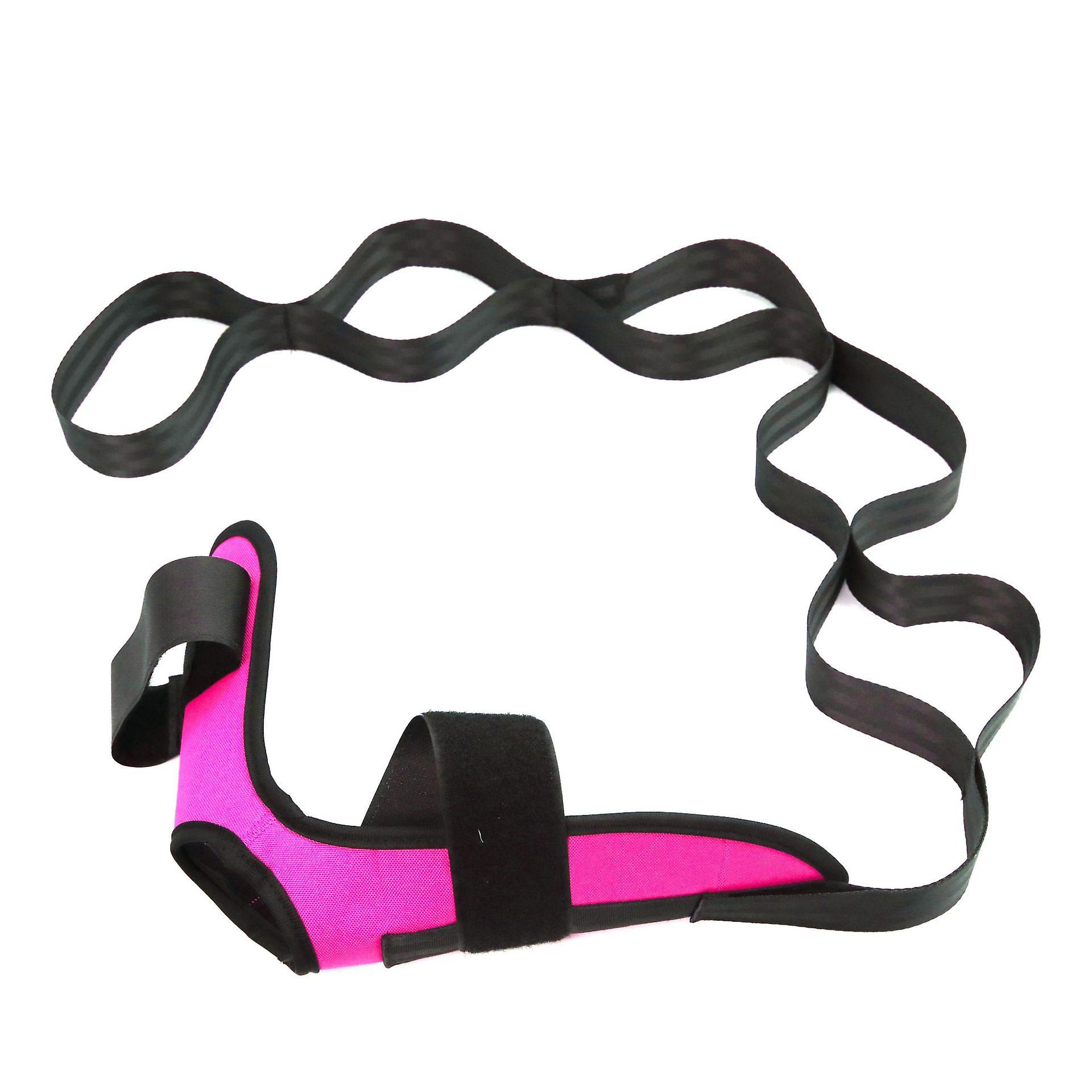 Sangle De Yoga Extensible – Pied/jambe – PVC Noir – Usage Domestique