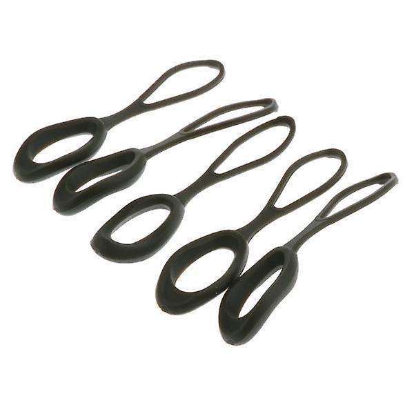 7x5 Pieces Non-slip Strong Zipper Pull Cord Zip Puller Zip Fastener Army Green