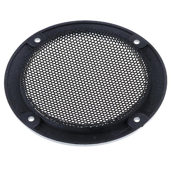 Capa de Alto-falante de Áudio 4x3 polegadas Decorativa Círculo Metal Mesh Grille preto