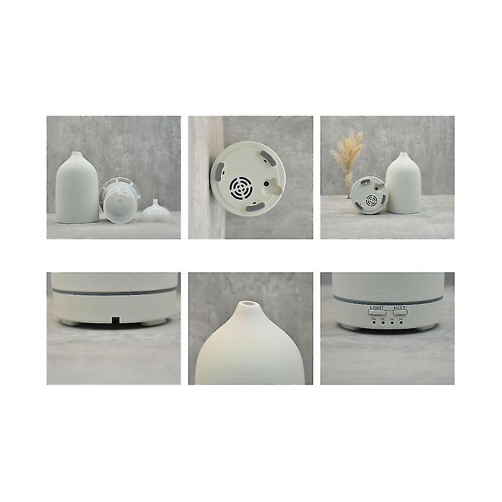 Ceramic Diffuser Automatic Small Humidifier Hotel Colorful Lights Diffuser Ceramic Aromatherapy Mac