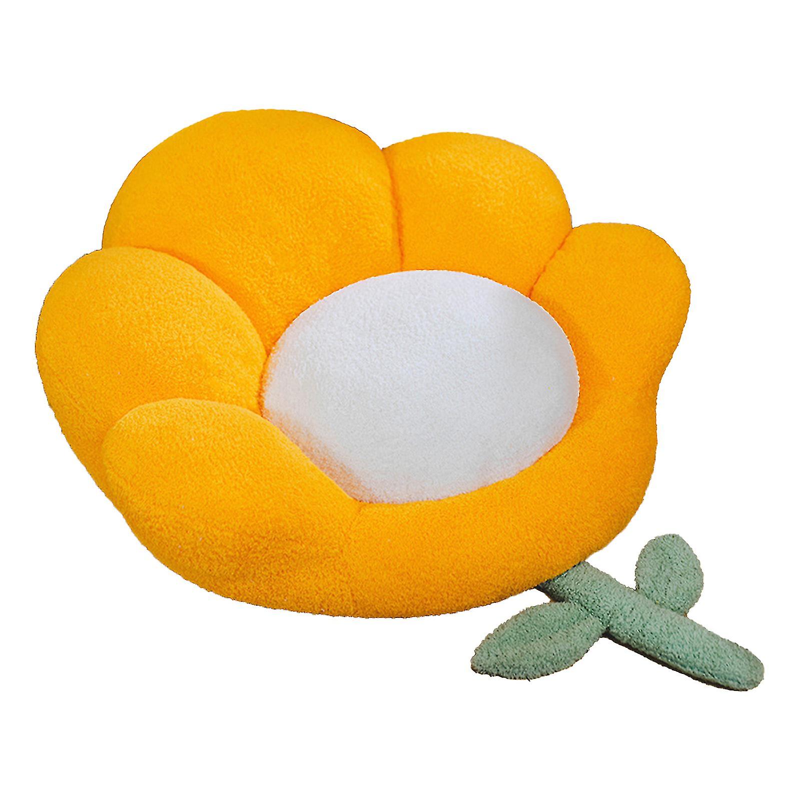 Sitzmatte Abnehmbare extra weiche Textur Verdickte Blumenform Sitzstuhl Sitzmatte für Boden