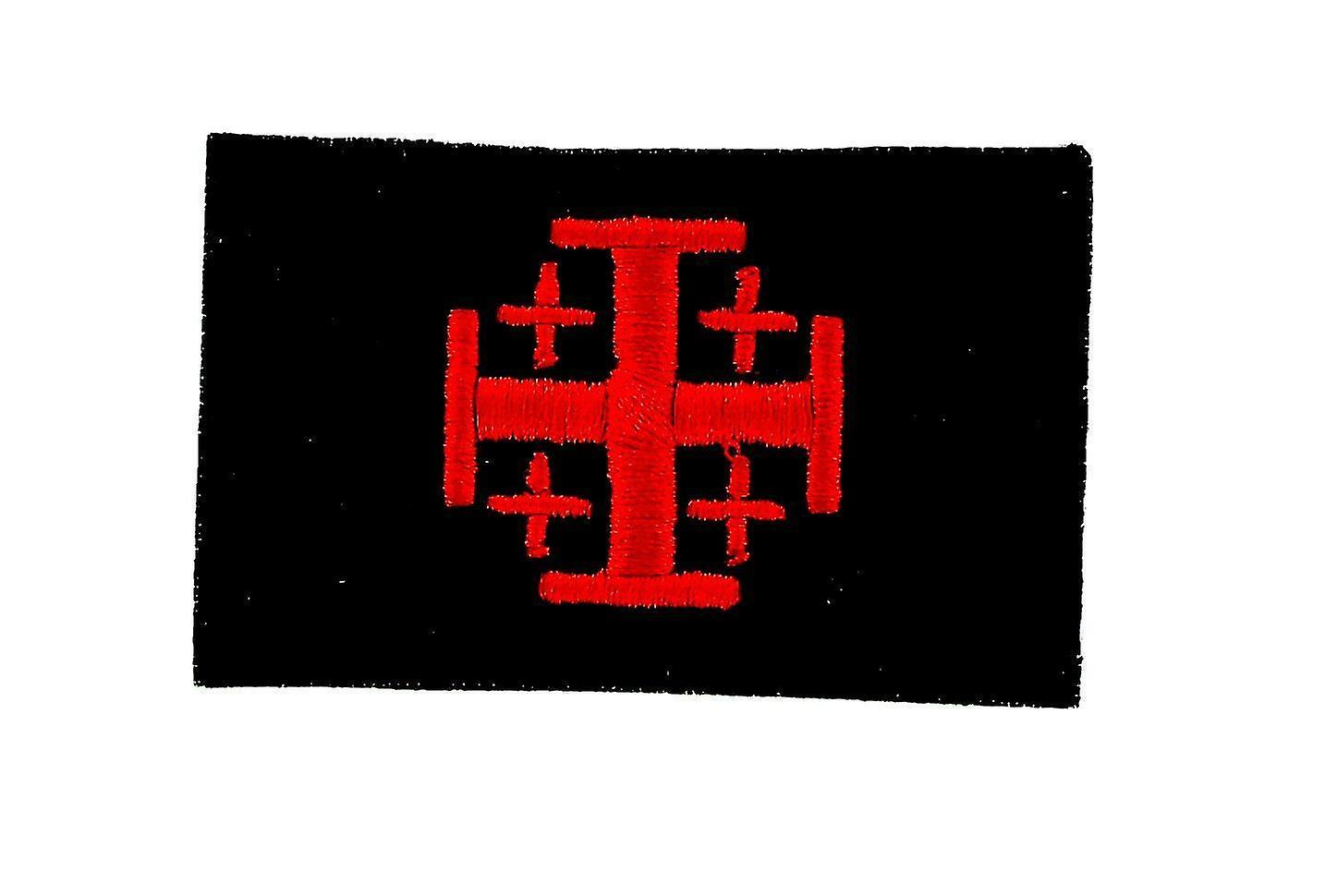 Patch Patch Decusson Brode Backpack Flag Cross Of JerUSAlem Templar Black Crusade