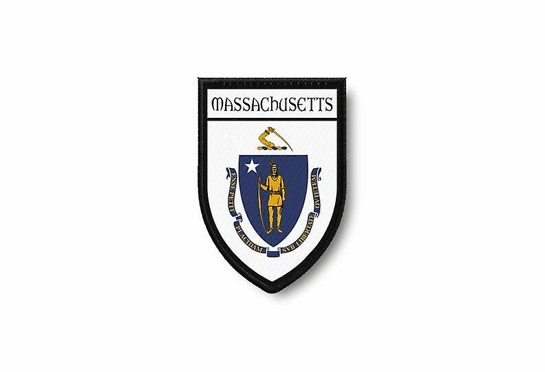 Patch Ecusson Termocollant Edge Brode Flag Prints USA Massachusetts
