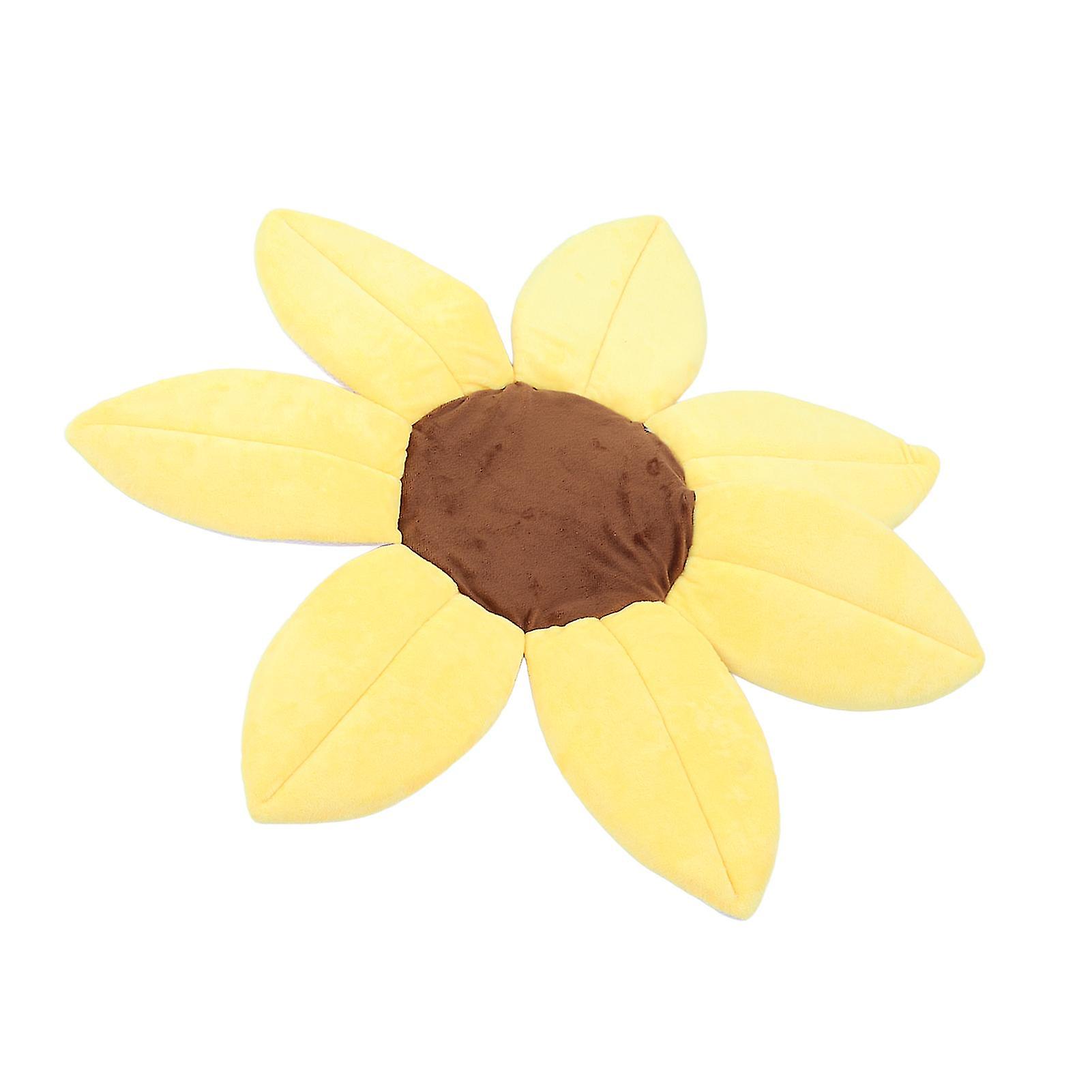 חמניות אמבטיה לתינוק תמיכת ראש רך ידידותי לעור קצר פרח ספוג קטיפה כרית אמבטיה לחדר מקלחת