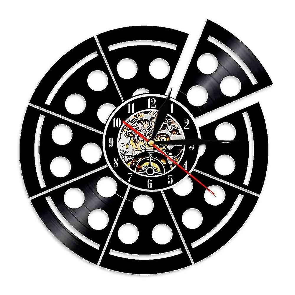 Pizza Split Art Wall Clock