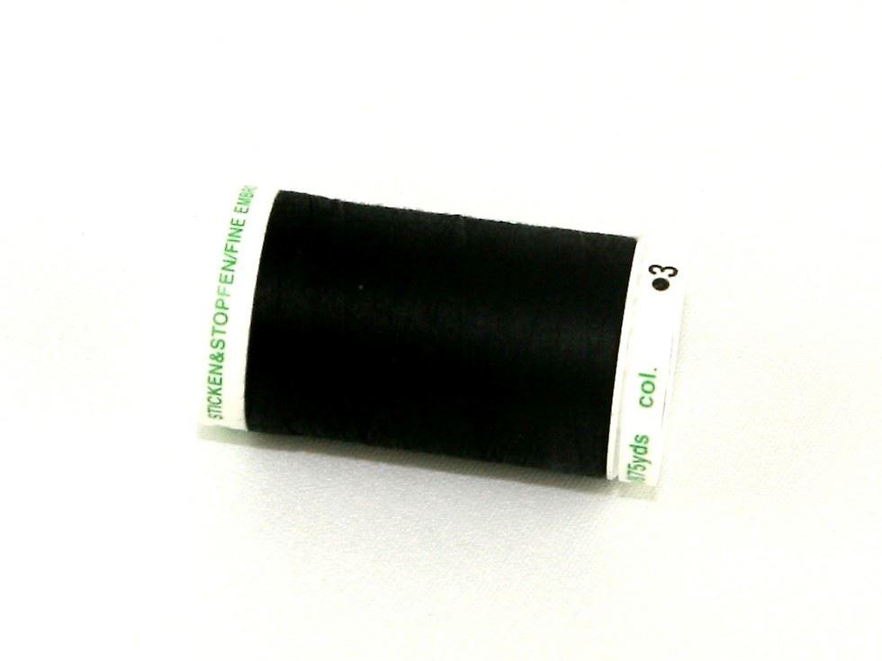 Mettler No 60 精细绗缝线 4000 黑色 - 每个 800 米