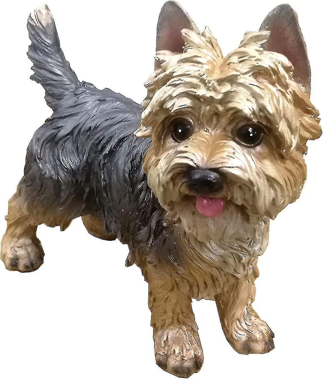 Sculture Di Cani Simulazione Ornamenti Di Cani Statua Di Cane Soggiorno Arredamento Casa All'aperto Decorazioni Da Giardino Yorkshire Terrier Scultura SXQ