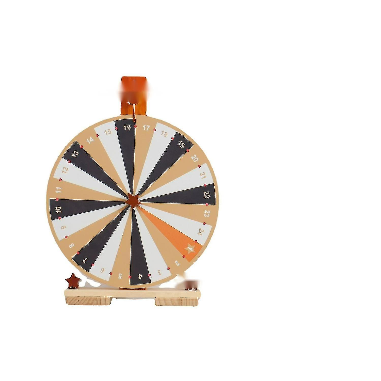 木製スピナー賞品ホイール、24スロット賞品スピナー、運命の輪、ファイヤー用スタンド付きスピナーホイール