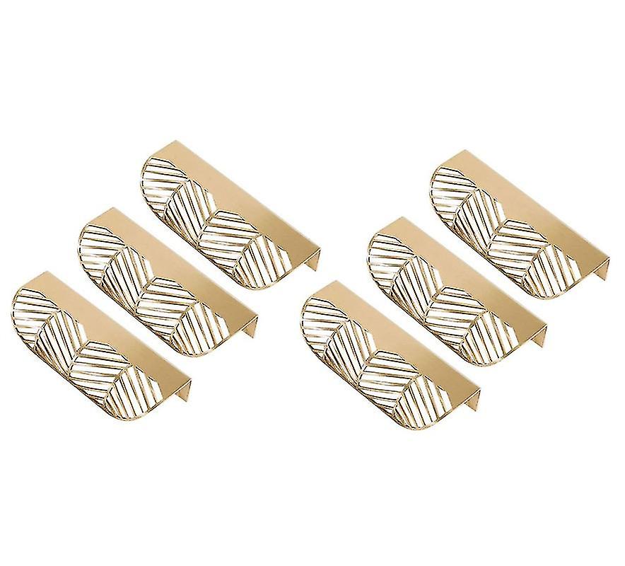 Furniture Pulls Gold Leaf Shape Cabinet Drawer Handles Zinc Alloy Door Knobs 6pcs Leaf Shape Drawer Pulls Handle