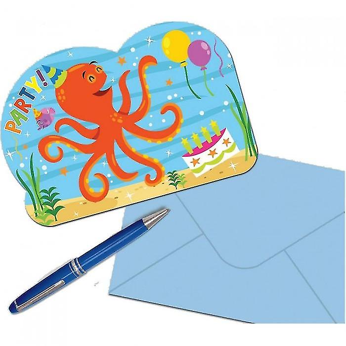 Amscan Ocean Buddies Invitations