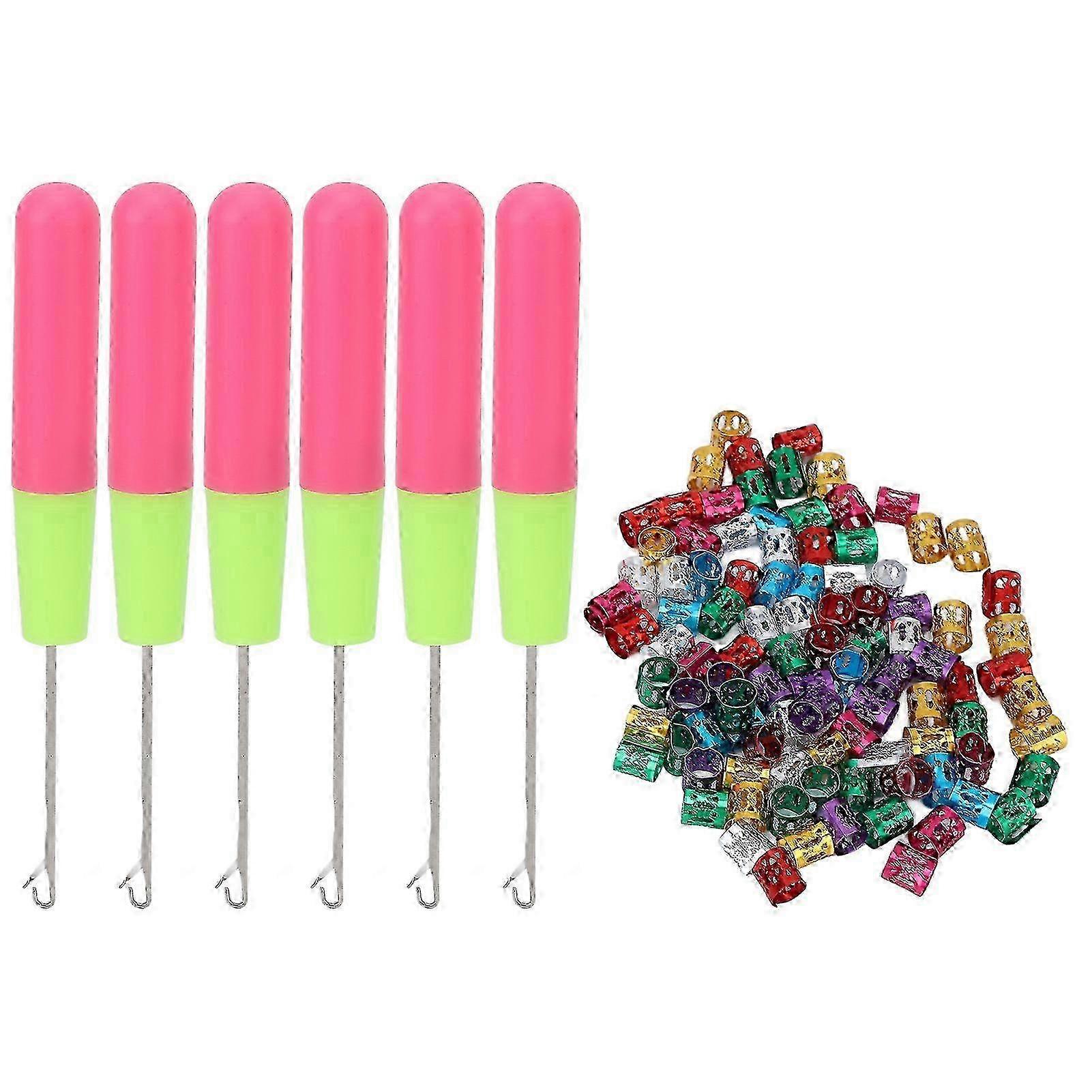 Professional Latch Hook Crochet Needle Kit, Designed For Braiding Tightening And Mending Dreadlocks, Easy To Use Hair Loops That Open At Both Ends,