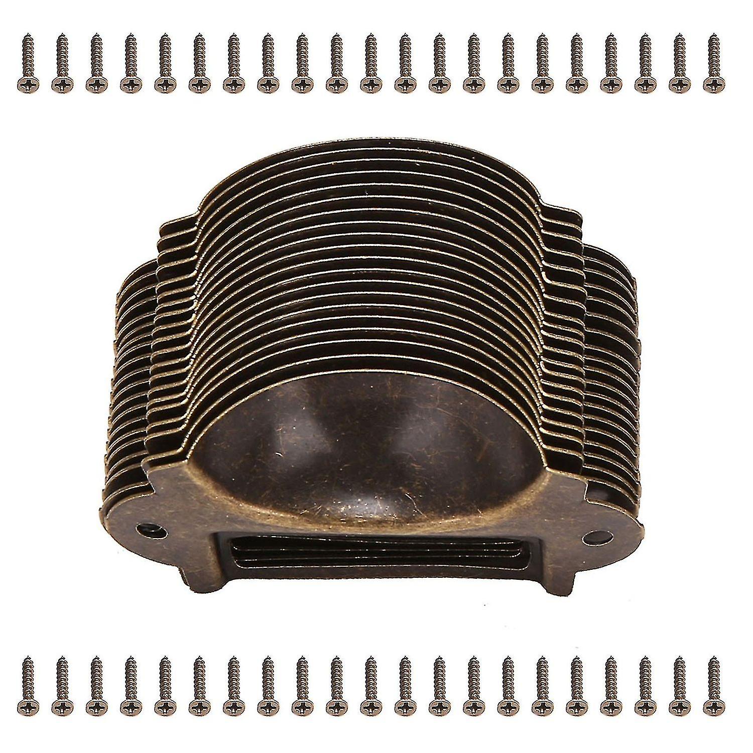 20pcs File Name Card File Cabinet Handles Label Holder Antique Drawer Label Pull Cabinet Frame Hand--hao