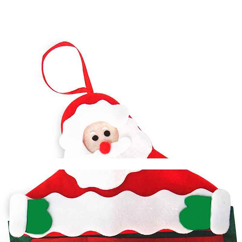 Santa Claus Christmas Advent Calendar Countdown Xmas Decor Non-woven Fabric