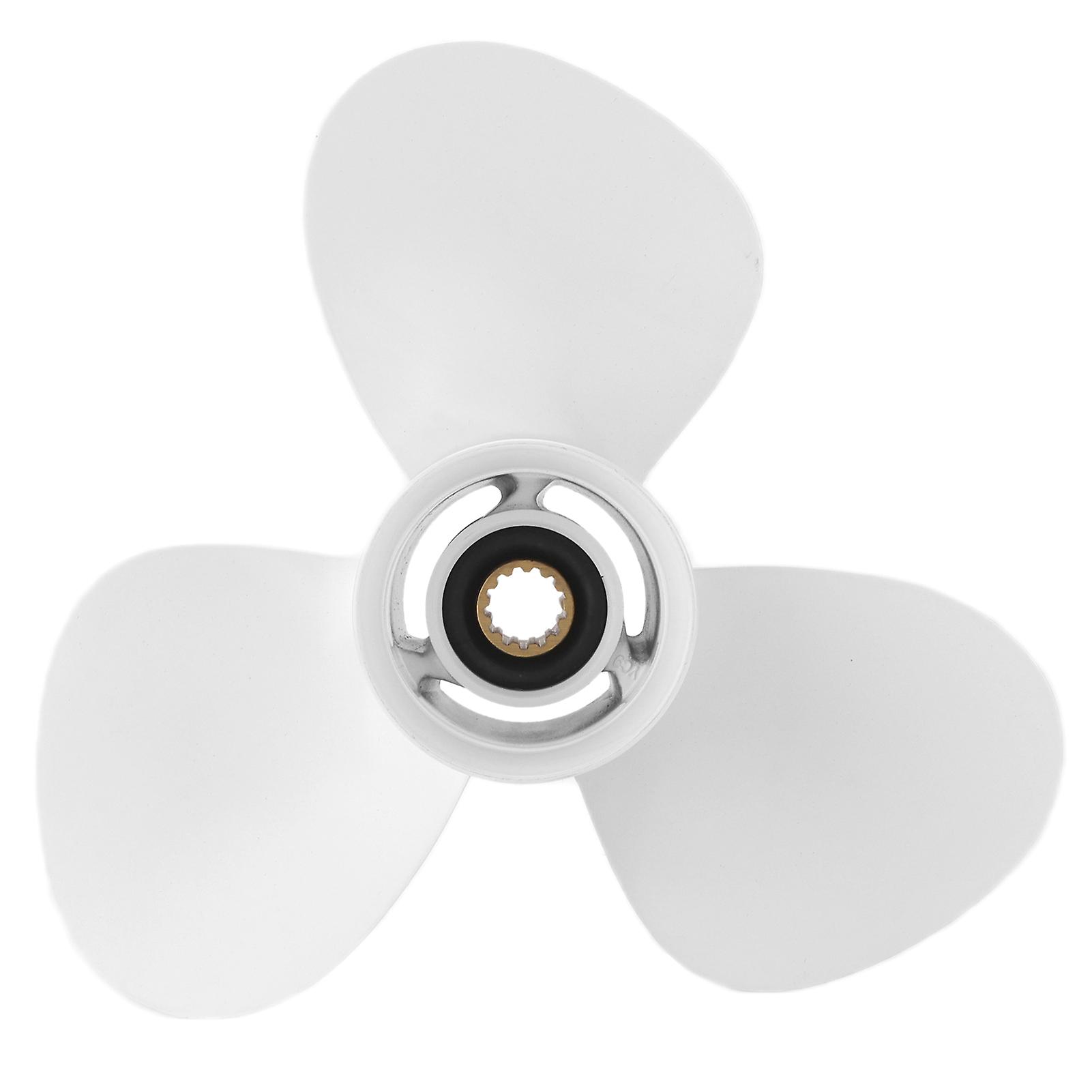 Outboard Propeller,Outboard Propeller 3 Blades Propeller Replacement Aluminum Alloy Propeller Smooth Operation