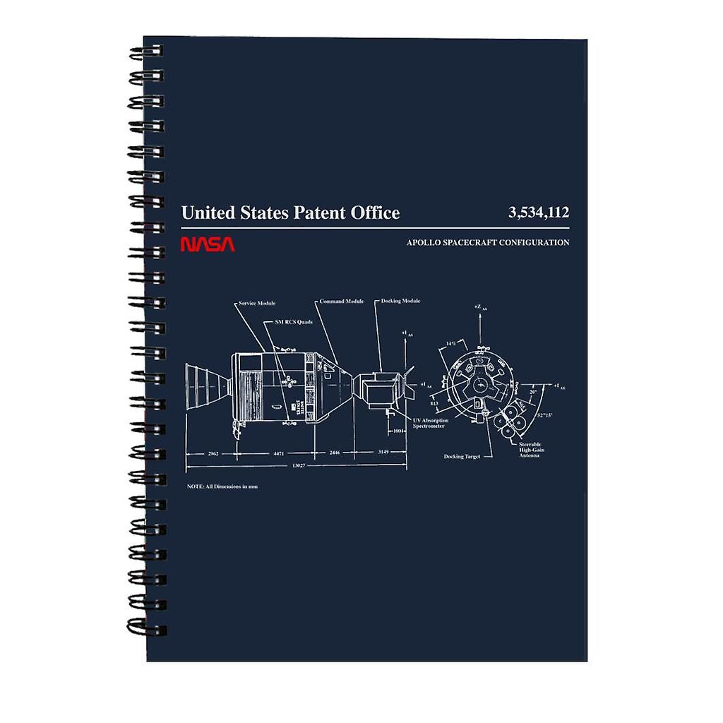 NASA Apollo Spacecraft Blueprint Spiral Notebook