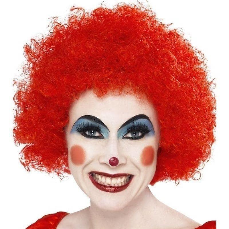 Crazy Clown Perücke Erwachsene Rot 42089