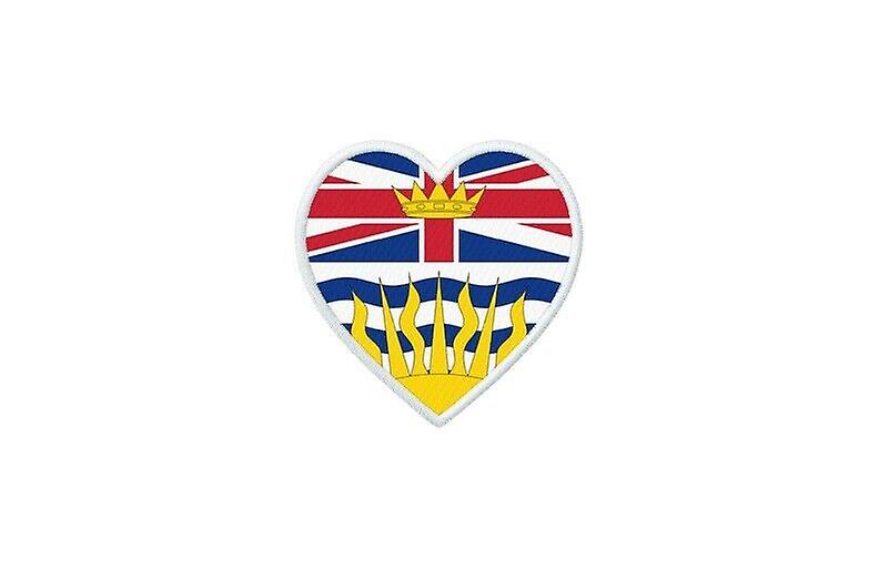 Patch badge ecusson prints heart flag canada British Columbia