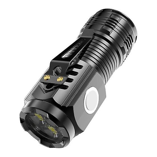 Outdoor Camping LED Flashlight High Lumens Ultra-Bright Multiple Lighting Modes Mini Size Rechargeable Emergency Use LED Torch