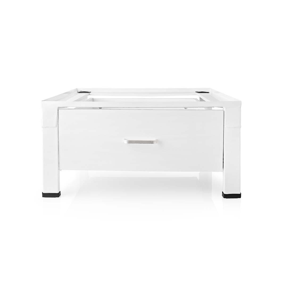 Washer & Dryer Stand | Drawer | 150 kg | White