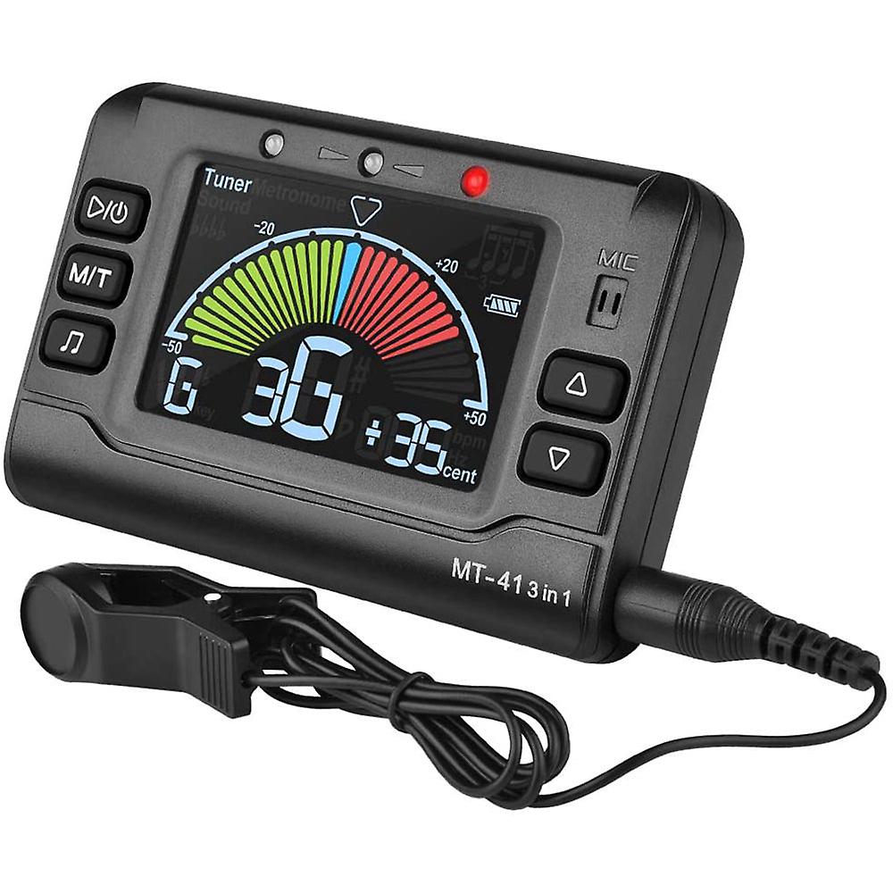 Musedo Mt-41 Rechargeable Guitar Universal Electronic Digital Tuner Metronome Tone Generator Guitar Tuner Clip On Led Display