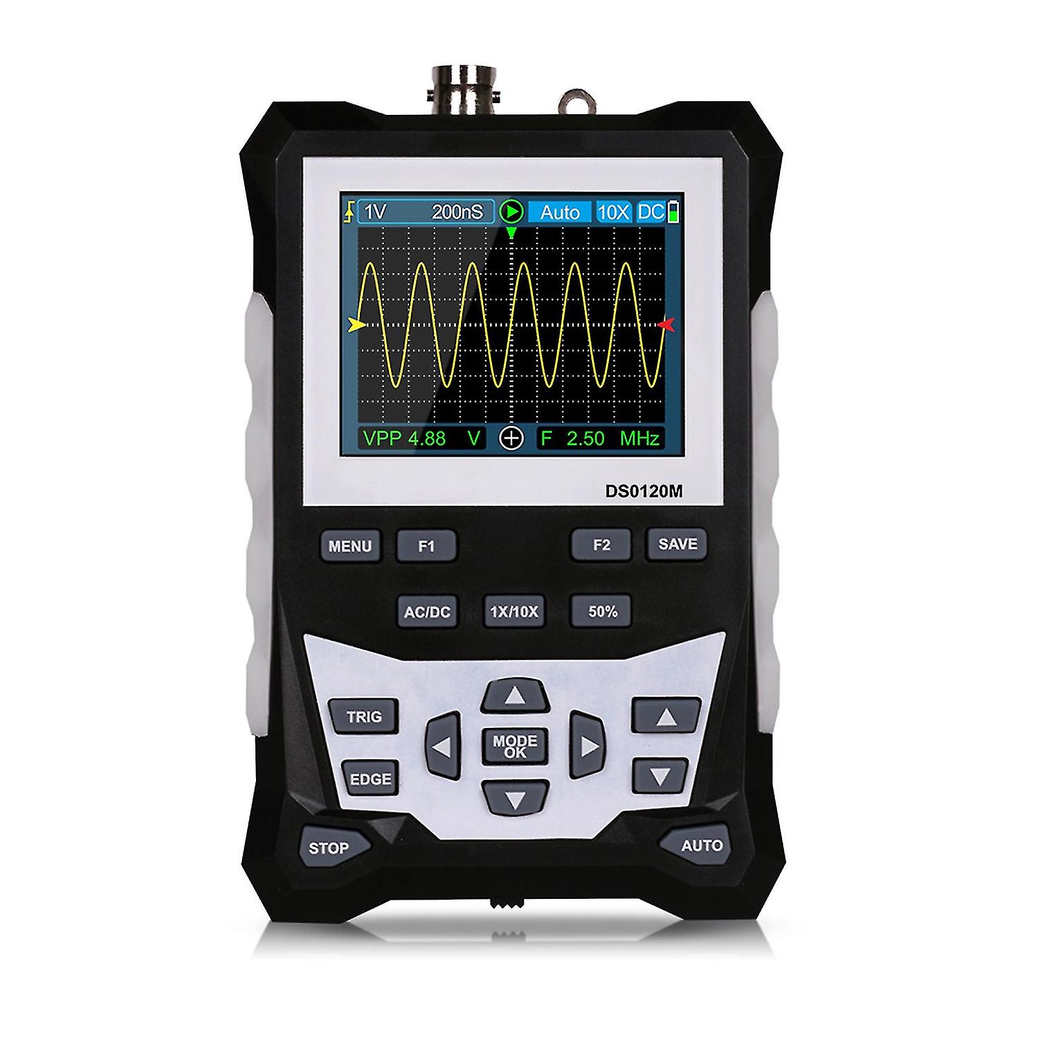 KKmoon DS0120M 320x240 2.4 Inch TFT Color Screen Digital Oscilloscope 120MHz Bandwidth 500MSa/s Samp