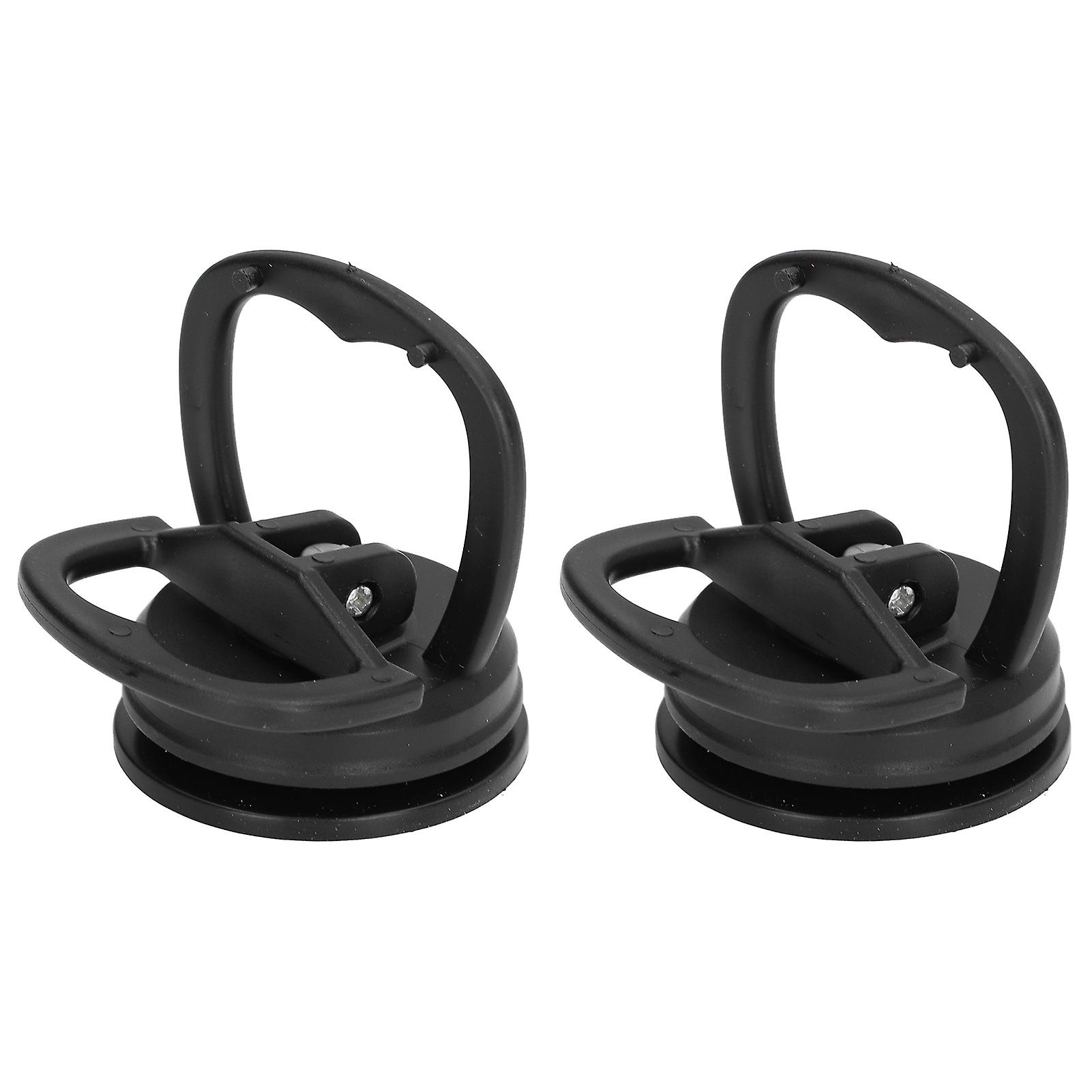 2pcs Suction Cup Puller Big Pull One Hand Buckle Suction Cup Lifter for Ceramic Tile Car Shell Phone Disassembly ToolBlack