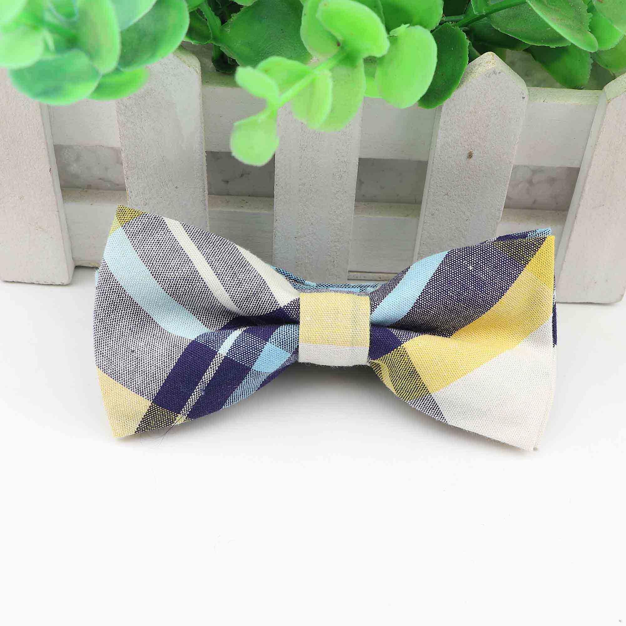 Klassisk barndräkt Flugor Baby Pojkar Randig Fjäril Mode Bomull Justerbar Barnfluga Tvåfärgad fluga