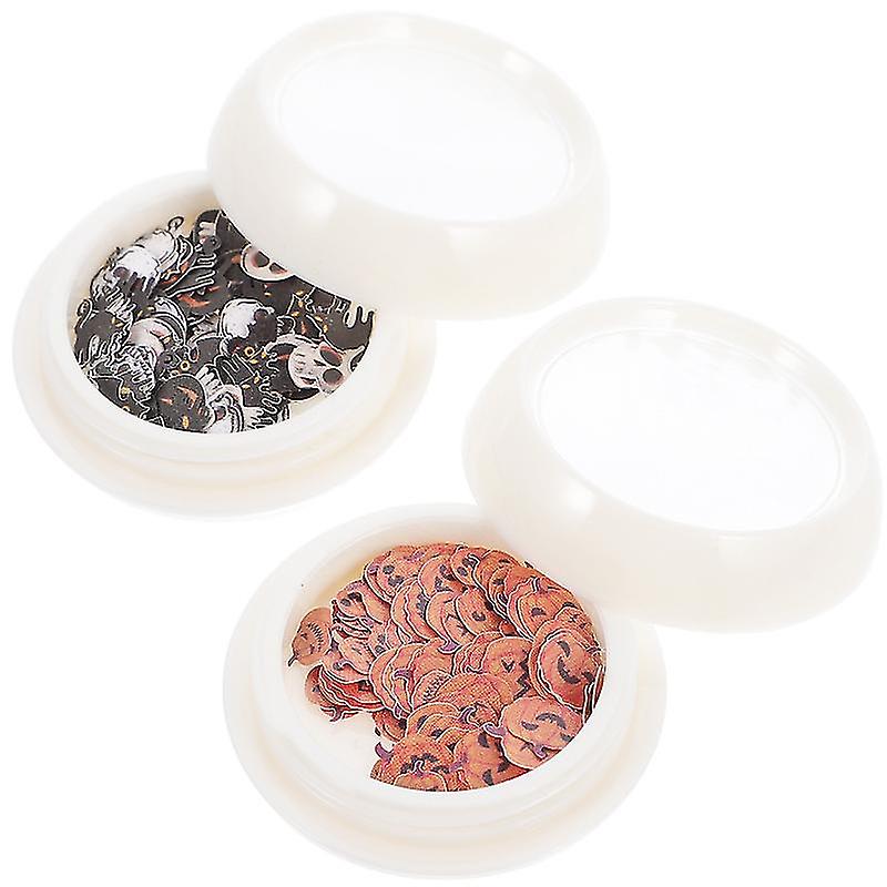 2pcs Halloween Nail Stickers