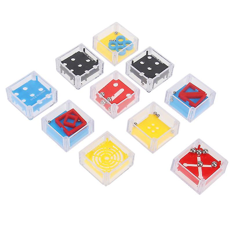 10pcs Colorful Maze Ball