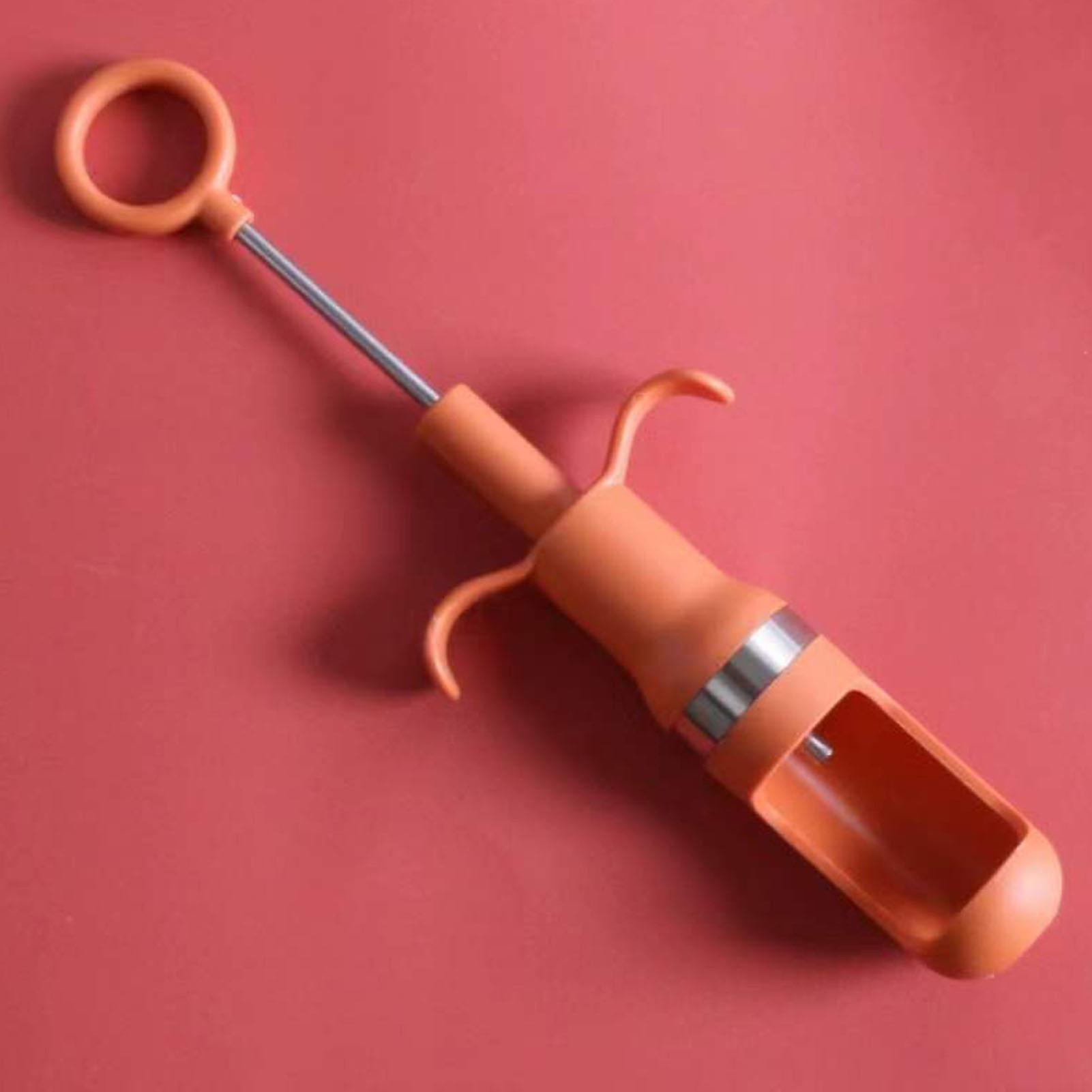 Jujube Corer Seed Remover Fruit Pitter Household Core Remover Tool for Dates Hawthorns Cherries Red Free Size