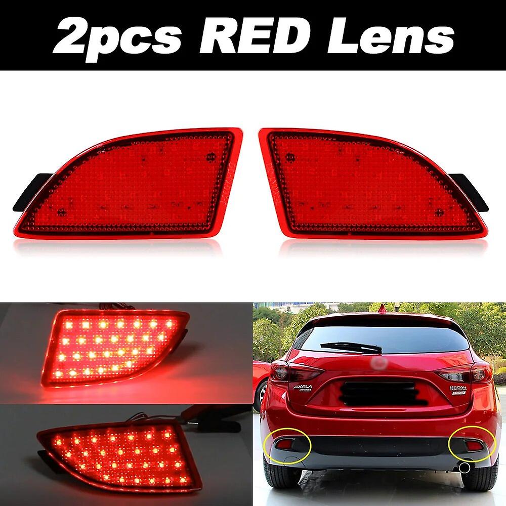 2pcs Led Rear Bumper Light For Mazda 3 Axela Hatchback 2013 2014 2015 2016 Signal Tail Brake Warning Reflector Lamp