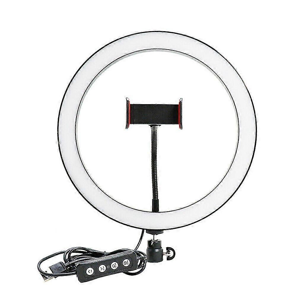 Portable 10 Inch LED Ring Fill Light Selfie Photo Video Studio USB Dimmable Lamp