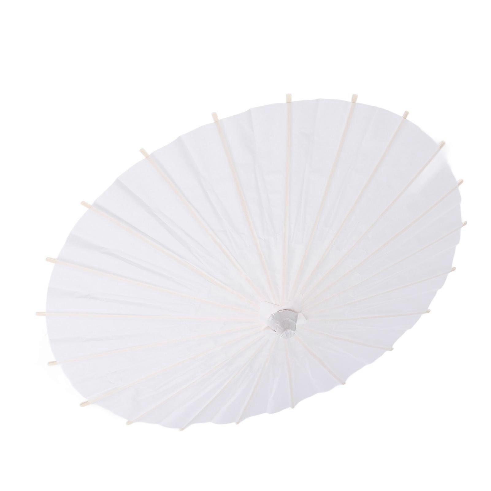White Paper Parasol Decorative Photo Prop for School (40cm)