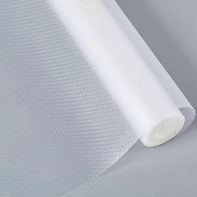 Non-Slip Silicone Shelf Liner Roll - Waterproof, Dust-Proof Drawer & Cabinet Protector, Durable PVC Backing, Easy Clean Storage Matting <2.16m