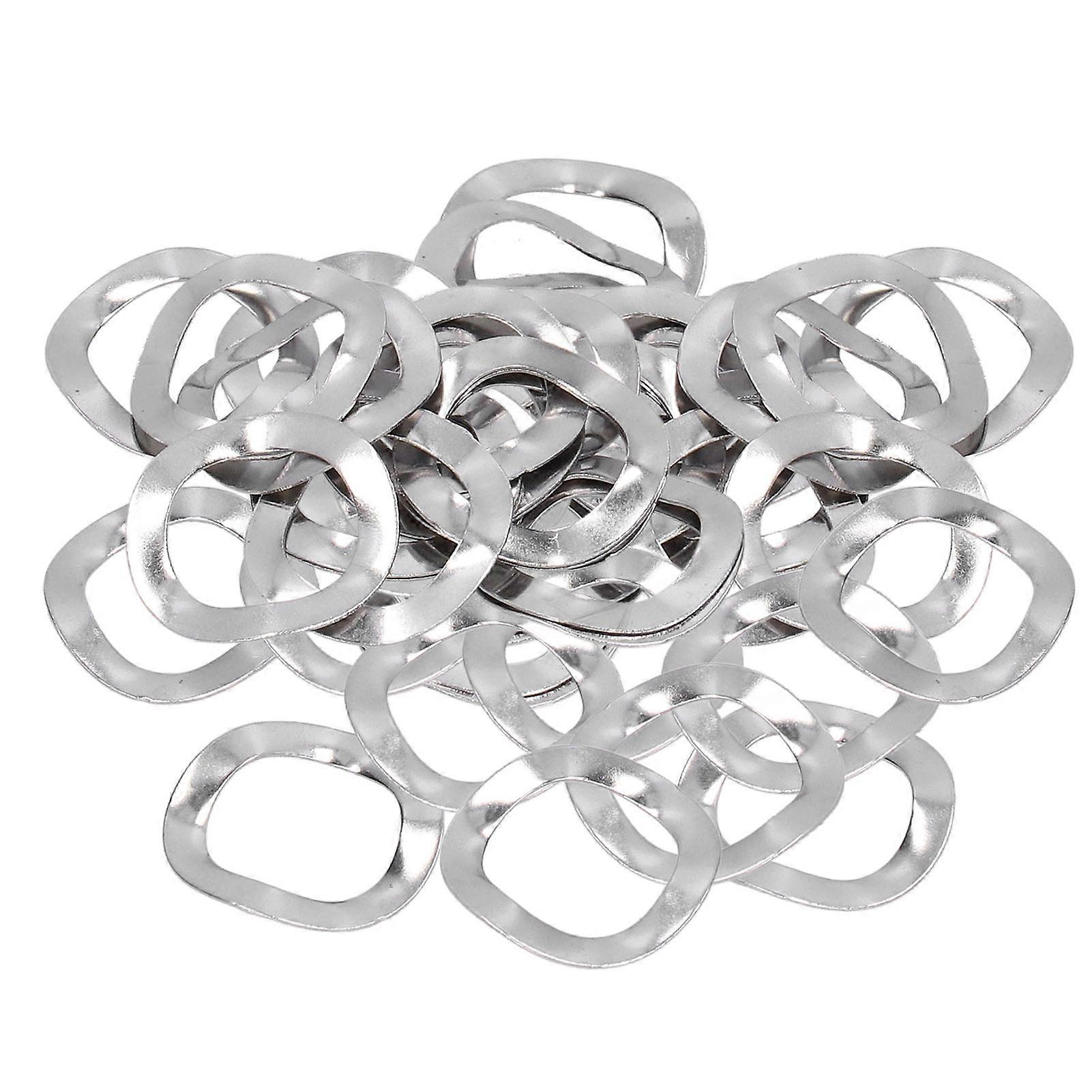 100pcs Wave Washer Assortment Kit Crinkle Wavey Washers A2 Stainless Steel Fastener Hardwarem6