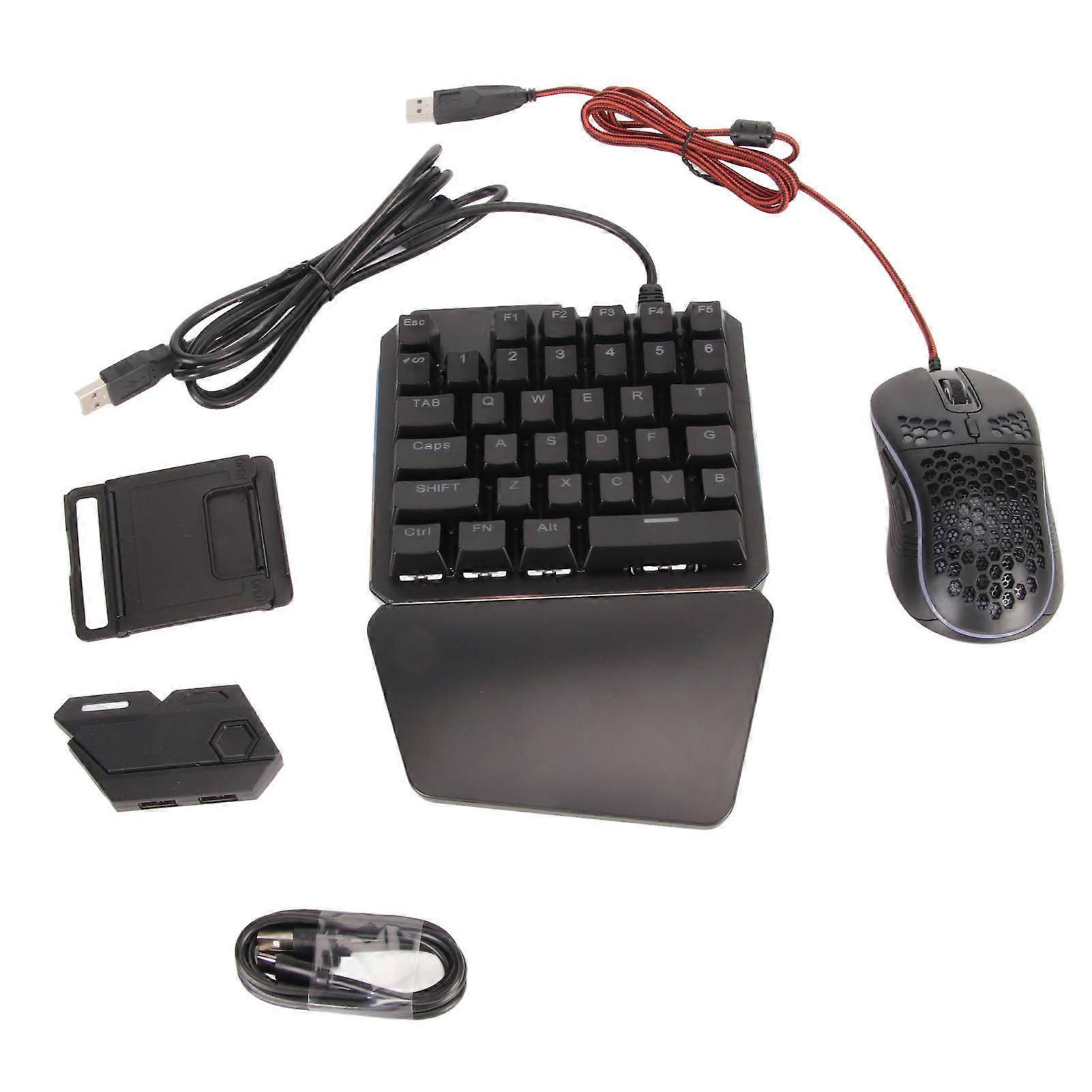 Mobile Game Combo Pack Highly Compatible Gaming Keyboard Mouse Converter Set for Mobile Phone Tablet