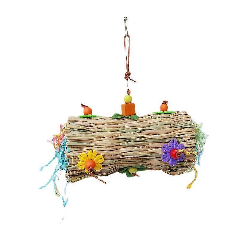 Safe Non-toxic Bird Toys Parrot Small And Medium Scraps Of Paper Bite Straw Swing