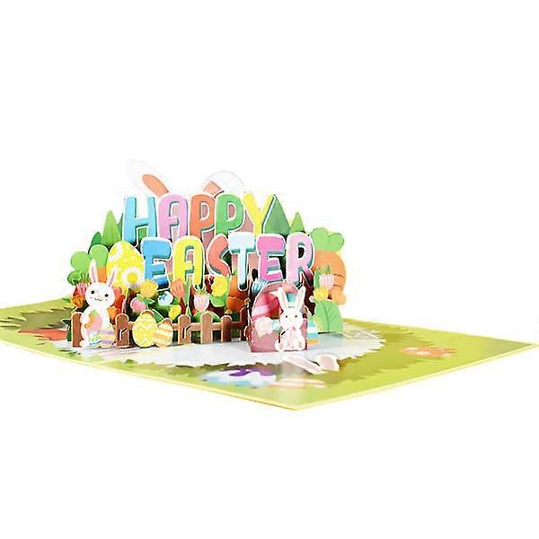Creative 3D effect CARD Easter Style Festive Touch Paper Holiday Card for Fest