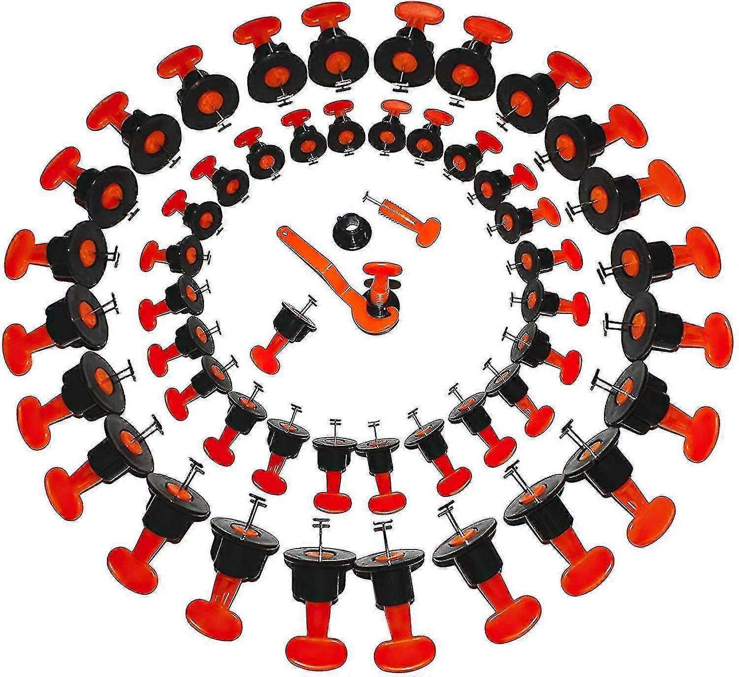 Betterlifefg-tile Levelers50 Pieces Tile Leveling Alignment System Leveling Kit,reusable Tile Leveli