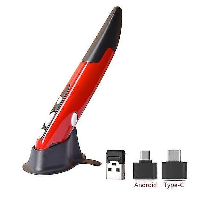 2.4G wireless mouse pen personality creative vertical pen-shaped stylus battery mouse suitable for pc and laptop mice