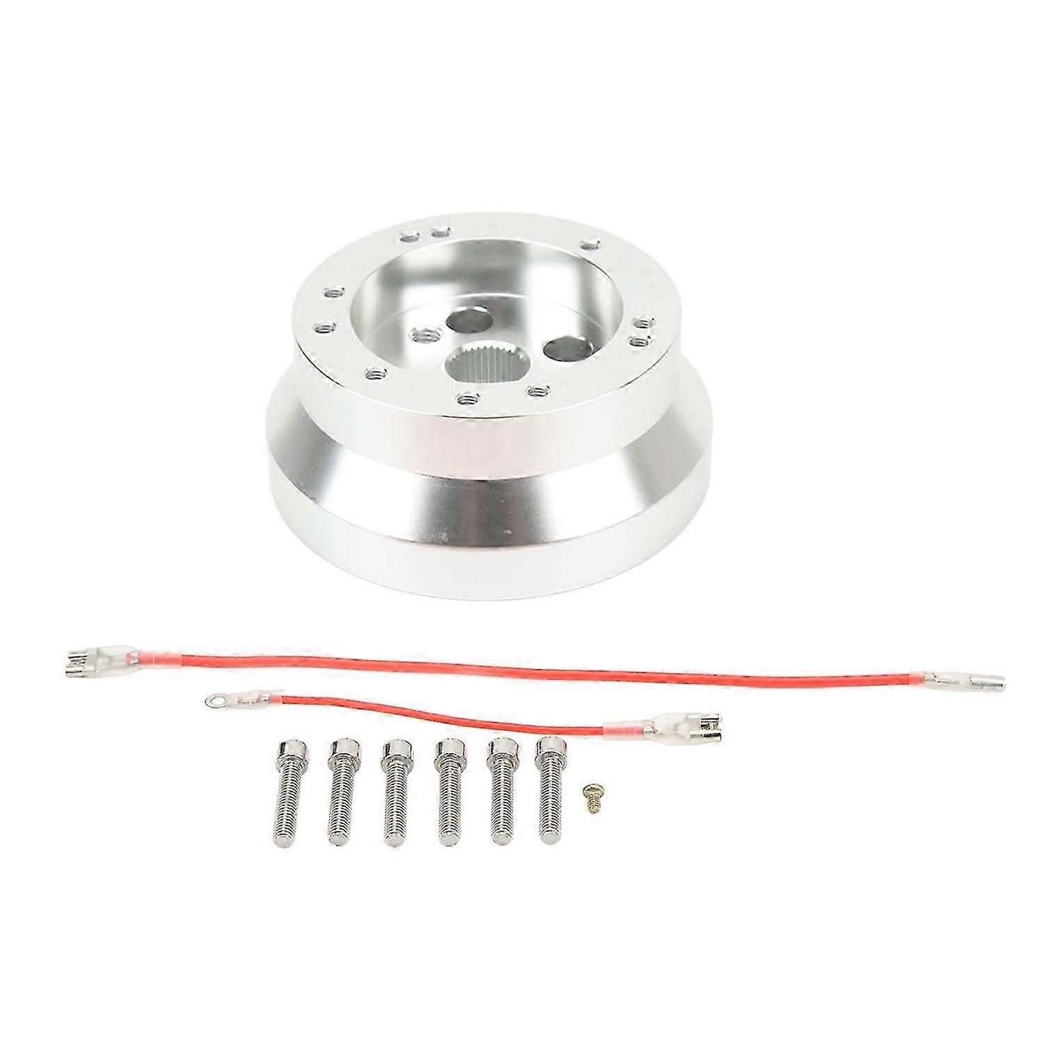 Steering Wheel Hub Adapter Polished 5 and 6 Hole Strong Bearing Capacity Replacement compatible with