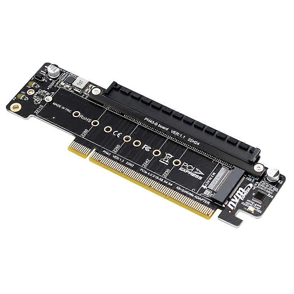 PCIE4.0 Split Expansion Riser Card PCIE X16 TO M.2 NVME SSD Adapter Card PCIE X16 to X8+X4+X4 Quad