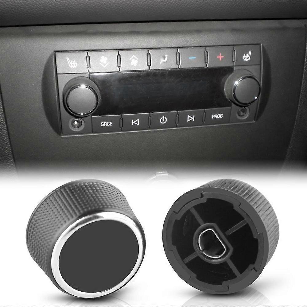 2 Pc Rear Radio Audio Volume Control Knob Dial Tuner For 07-13 Chevy Tahoe Silverado Acadia 2291254