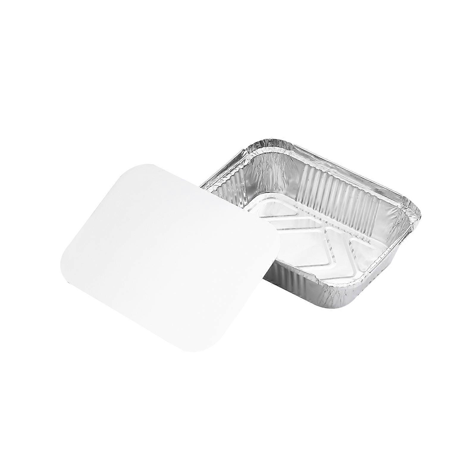 Disposable Aluminum Foil Pan Containers Takeout Pans with Lids for Baking Storing Heating Cooking Grilling Food 20PCS/Pack 750ML