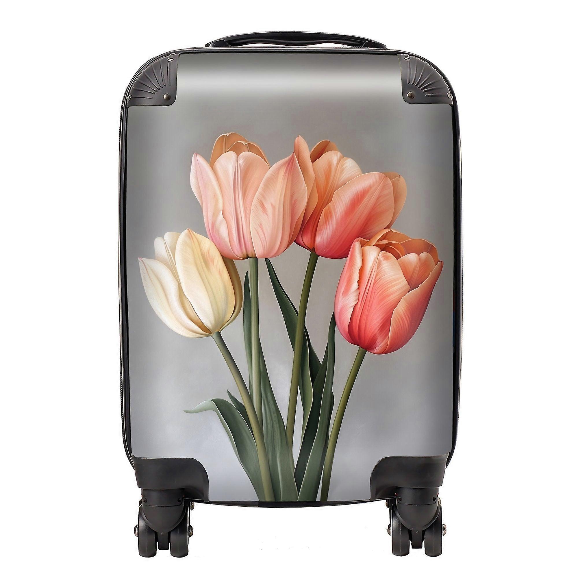 Spring Tulips Suitcase