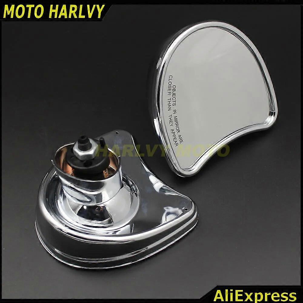 Chrome Inner Fairing Mount Rear View Mirror For Electra Street Glide FLHX 96-13